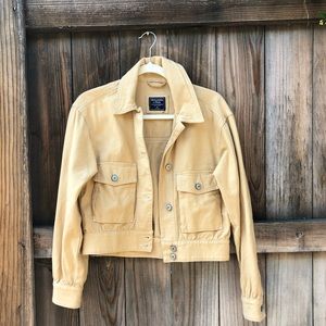 Super Soft Abercrombie Bomber Denim Jacket